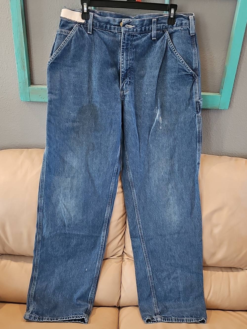 Carhartt WIP Men’s Relaxed Jeans — Medium Blue Denim